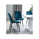 Стул SIGNAL CHIC Velvet Bluvel 85 бирюзовый/черный